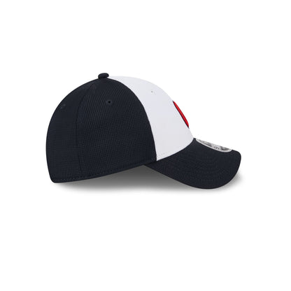 Atlanta Braves 2025 Batting Practice White 9FORTY Stretch-Snap Hat