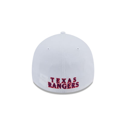 Texas Rangers Optic White 39THIRTY Stretch Fit Hat