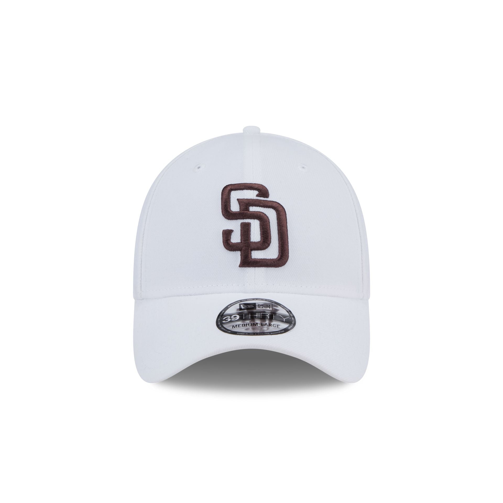 San Diego Padres Optic White 39THIRTY Stretch Fit Hat
