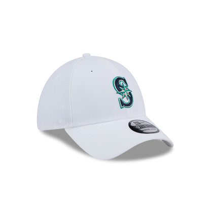 Seattle Mariners Optic White 39THIRTY Stretch Fit Hat