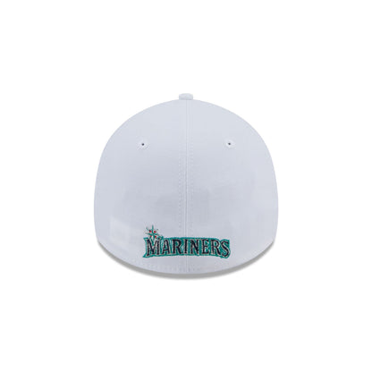 Seattle Mariners Optic White 39THIRTY Stretch Fit Hat