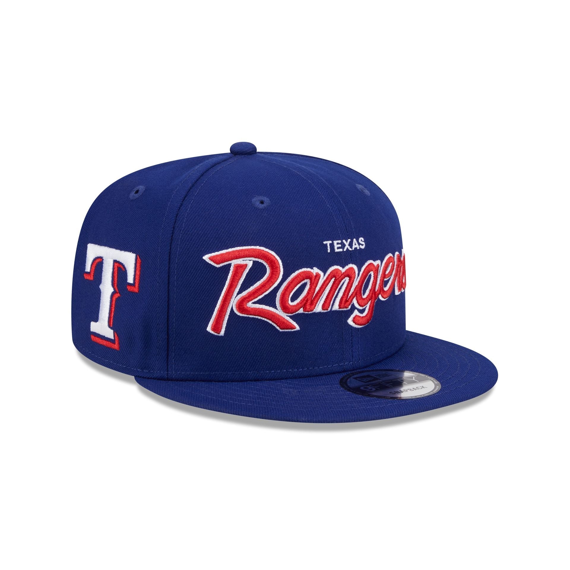 Texas Rangers Wordmark 9FIFTY Snapback Hat