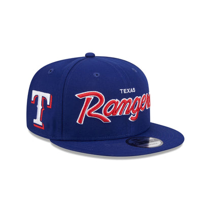 Texas Rangers Wordmark 9FIFTY Snapback Hat
