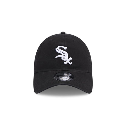 Chicago White Sox Black 9TWENTY Adjustable Hat