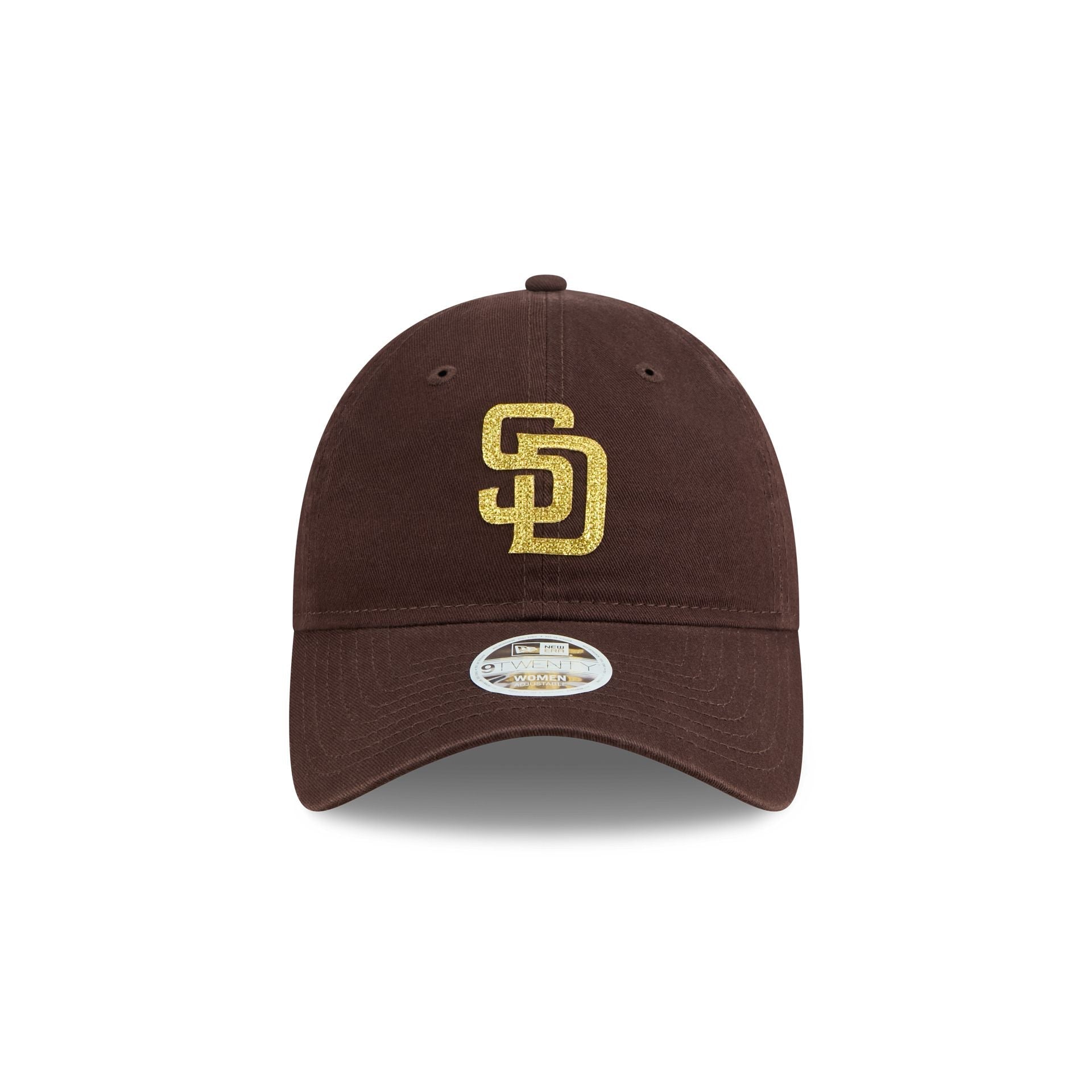 San Diego Padres Glitter Logo Women's 9TWENTY Adjustable Hat