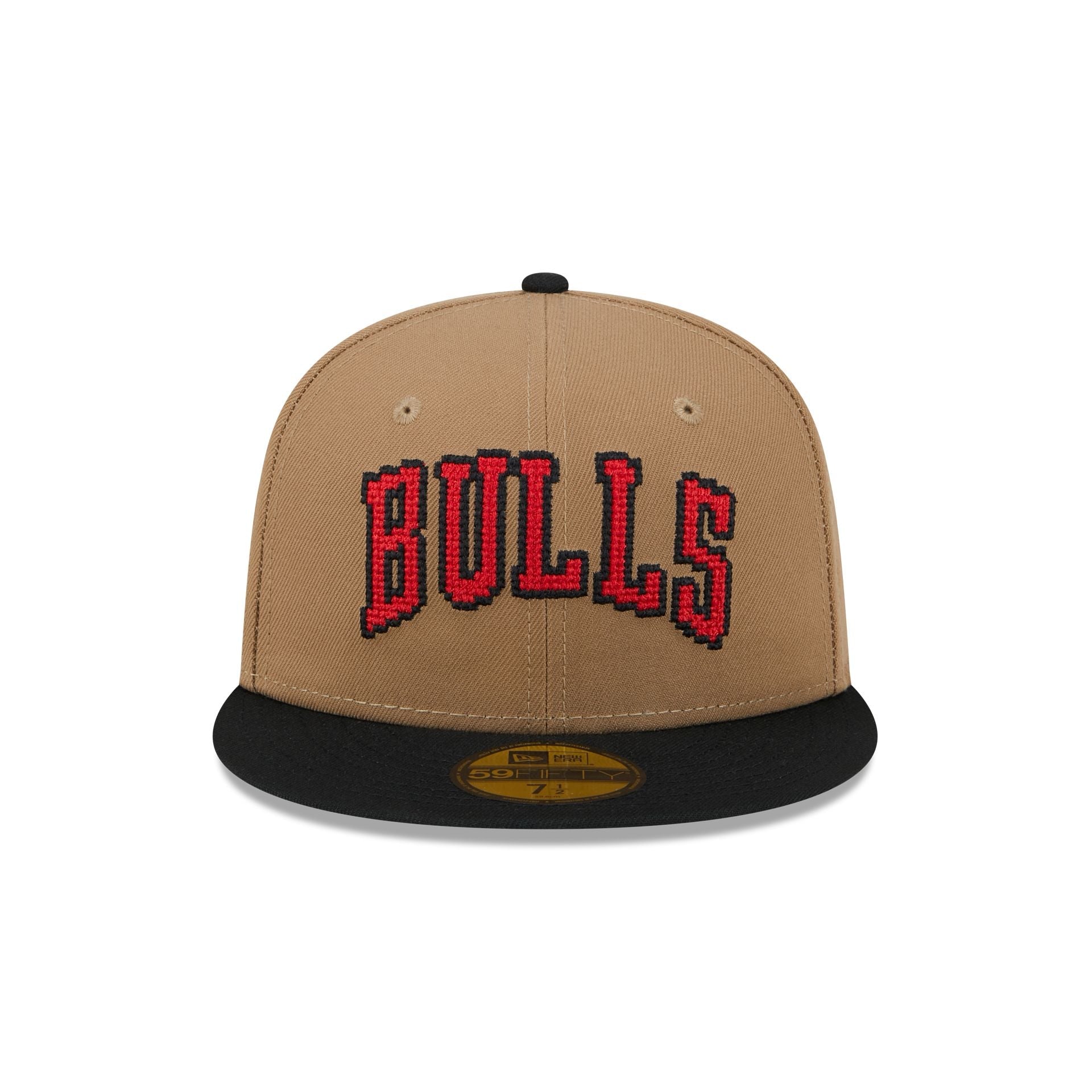Chicago Bulls Classic 8-Bit Wordmark 59FIFTY Fitted Hat