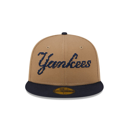 New York Yankees Classic 8-Bit Wordmark 59FIFTY Fitted Hat