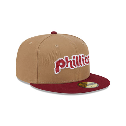 Philadelphia Phillies Classic 8-Bit Wordmark 59FIFTY Fitted Hat