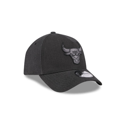 Chicago Bulls Logo Essentials Black 9FORTY A-Frame Snapback Hat