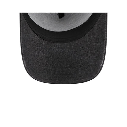 Chicago Bulls Logo Essentials Black 9FORTY A-Frame Snapback Hat