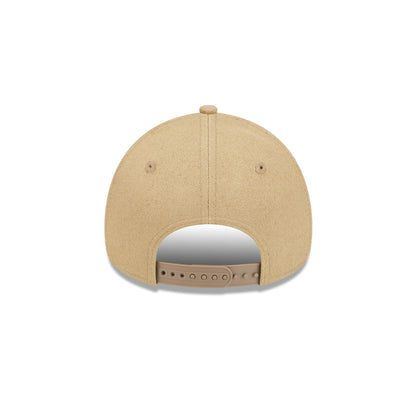 Athletics Logo Essentials Khaki 9FORTY A-Frame Snapback Hat
