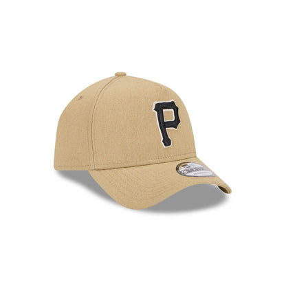 Pittsburgh Pirates Logo Essentials Khaki 9FORTY A-Frame Snapback Hat