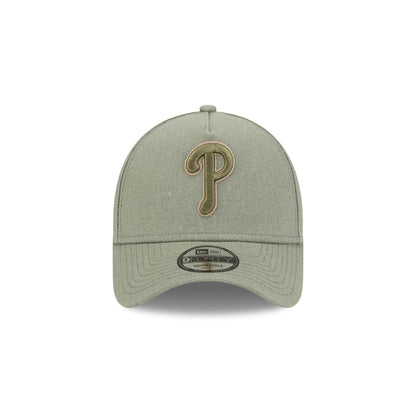 Philadelphia Phillies Logo Essentials Olive 9FORTY A-Frame Snapback Hat