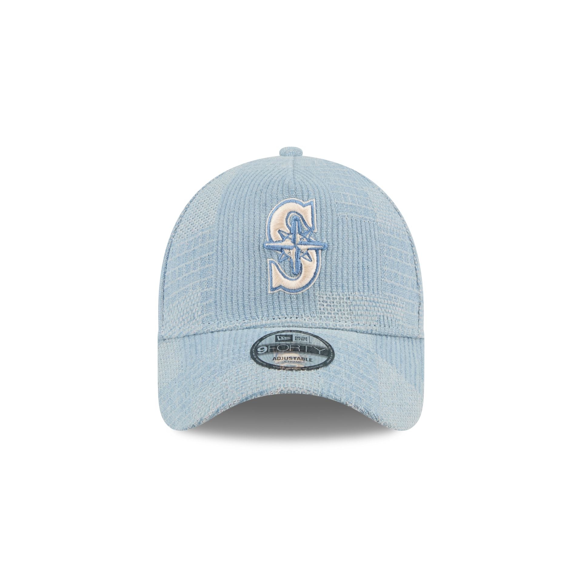 Seattle Mariners Logo Essentials Denim 9FORTY A-Frame Snapback Hat