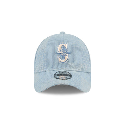 Seattle Mariners Logo Essentials Denim 9FORTY A-Frame Snapback Hat