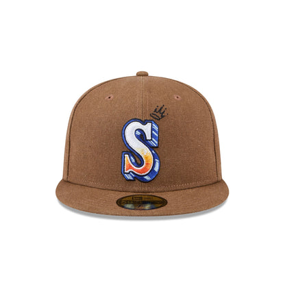 Seattle Mariners Logo Scribble 59FIFTY Fitted Hat