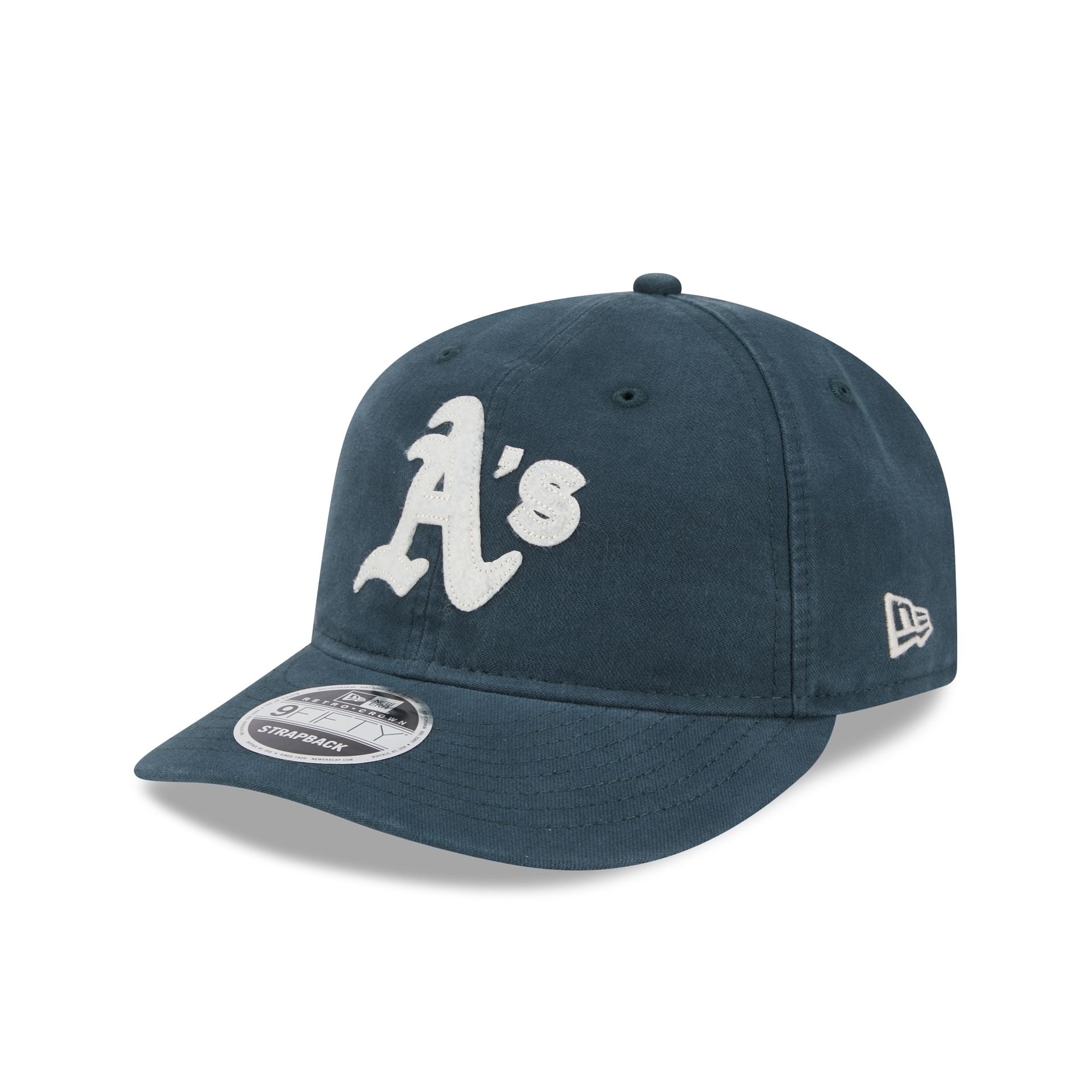 Athletics Canvas Felt Retro Crown 9FIFTY Strapback Hat