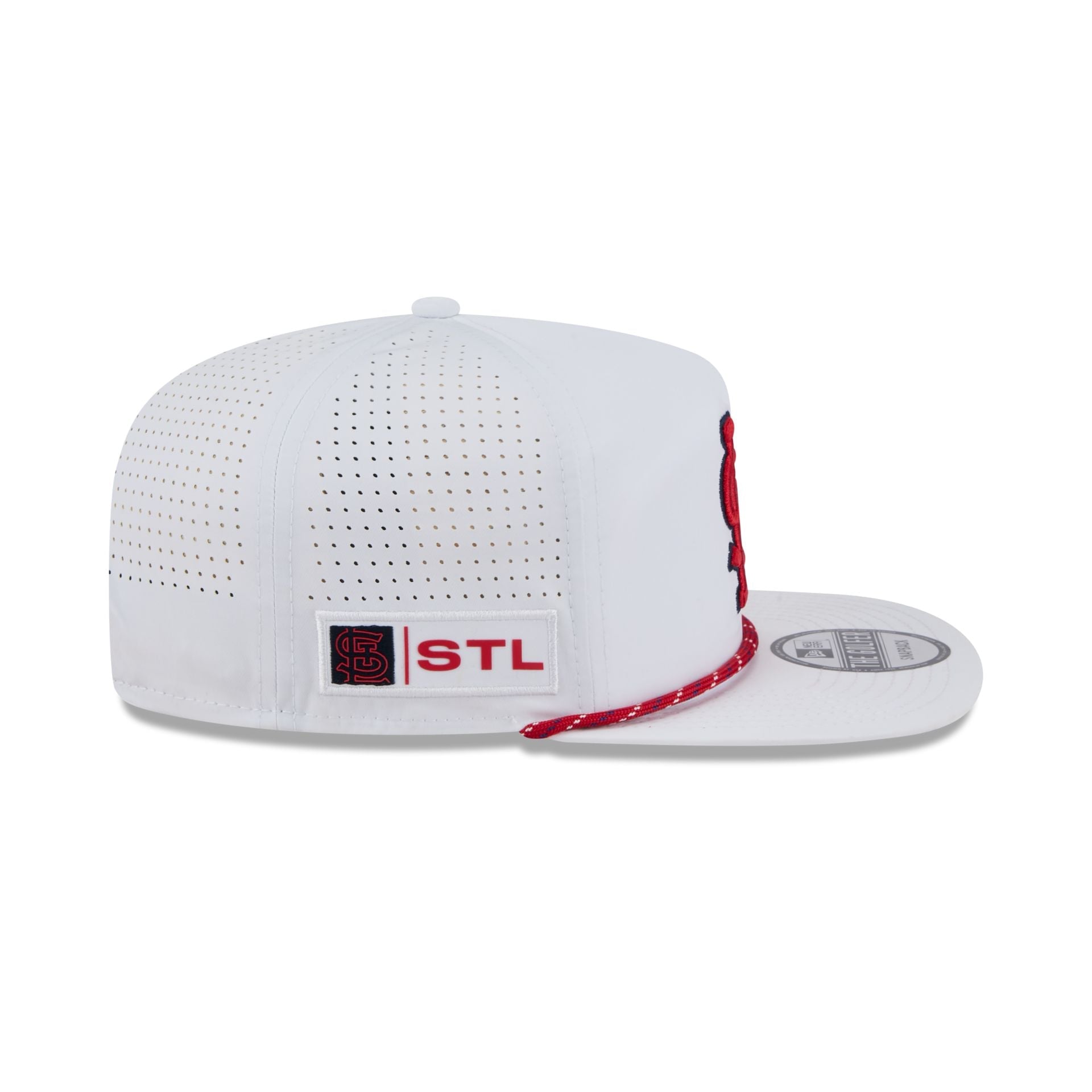 St. Louis Cardinals Optic White Performance Rope Golfer Hat