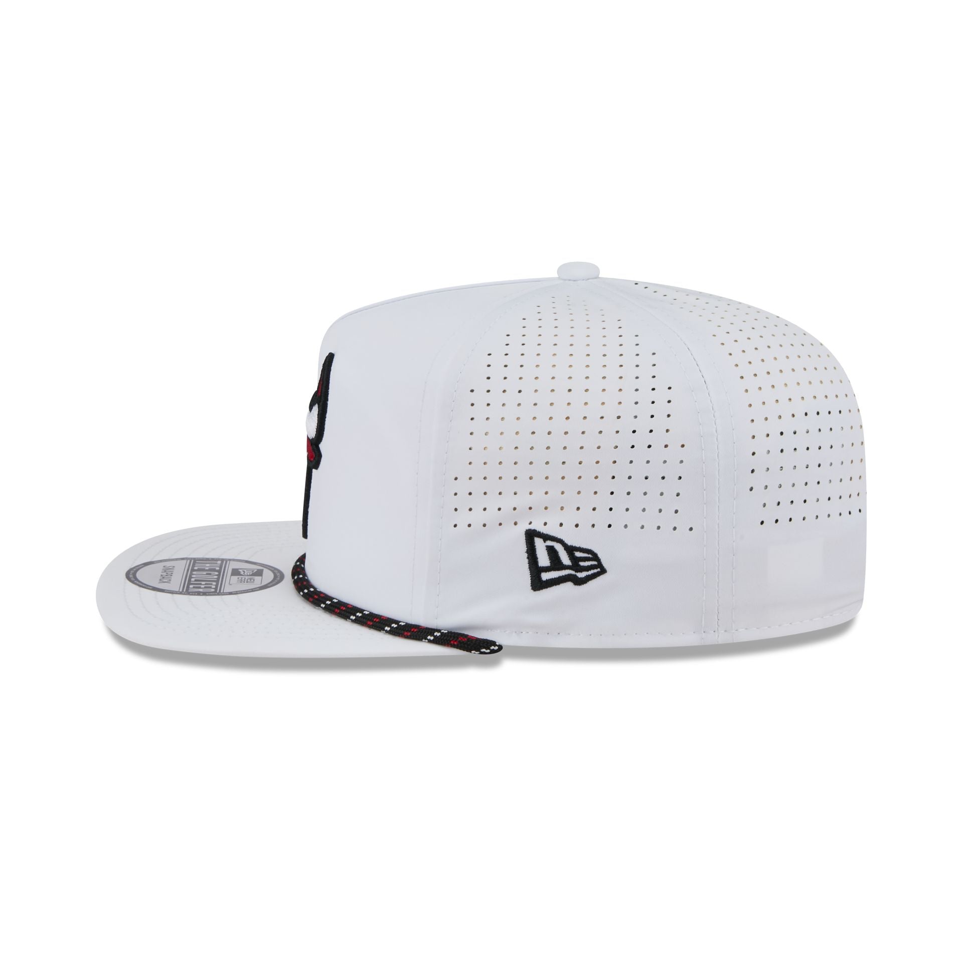 Chicago Bulls Optic White Performance Rope Golfer Hat