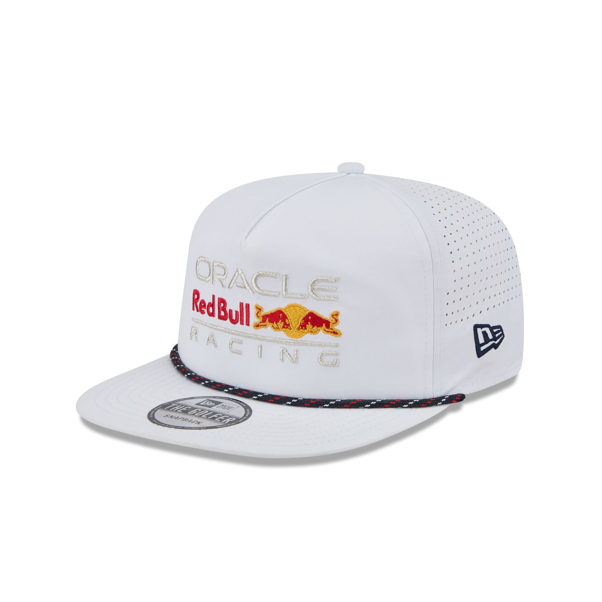 Oracle Red Bull Racing Optic White Performance Rope Golfer Hat
