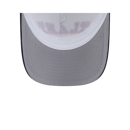 Atlanta Braves Chrome Arch 9FORTY M-Crown A-Frame Trucker Hat