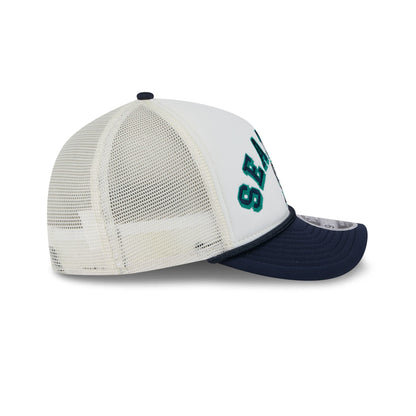 Seattle Mariners Chrome Arch 9FORTY M-Crown A-Frame Trucker Hat