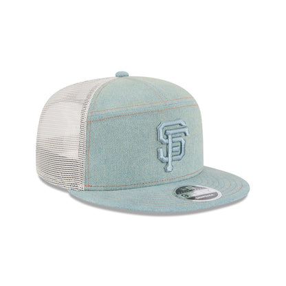 San Francisco Giants Denim Split Panel 9FIFTY Trucker Hat