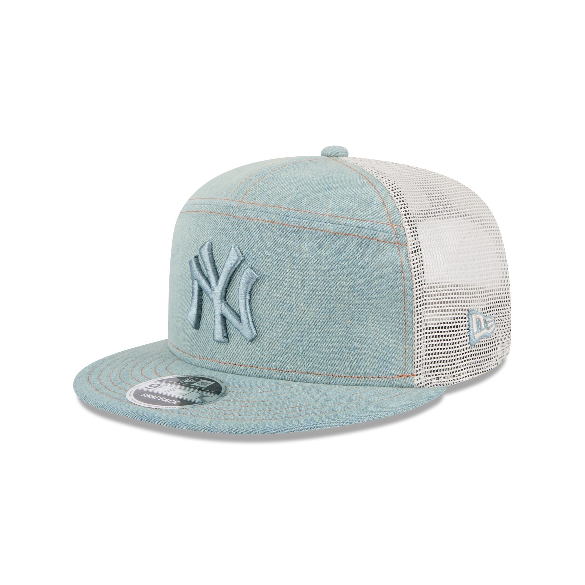 New York Yankees Denim Split Panel 9FIFTY Trucker Hat