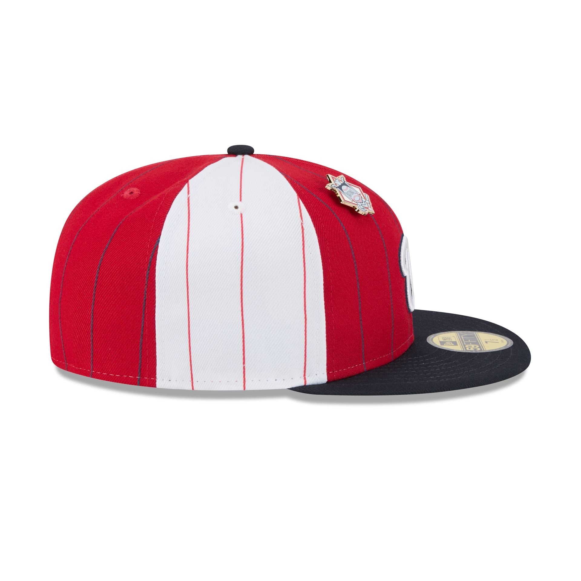 Washington Nationals Pinstripe League Pin 59FIFTY Fitted Hat