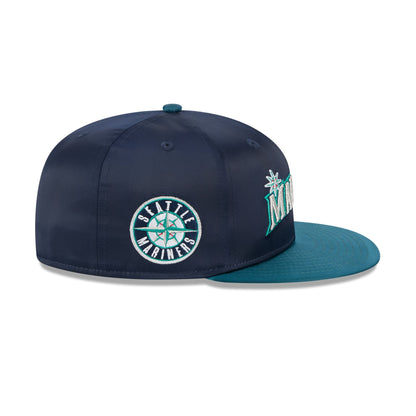 Seattle Mariners Spring Satin 59FIFTY Fitted Hat