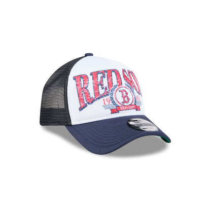 Boston Red Sox Distressed 9FORTY A-Frame Trucker Hat