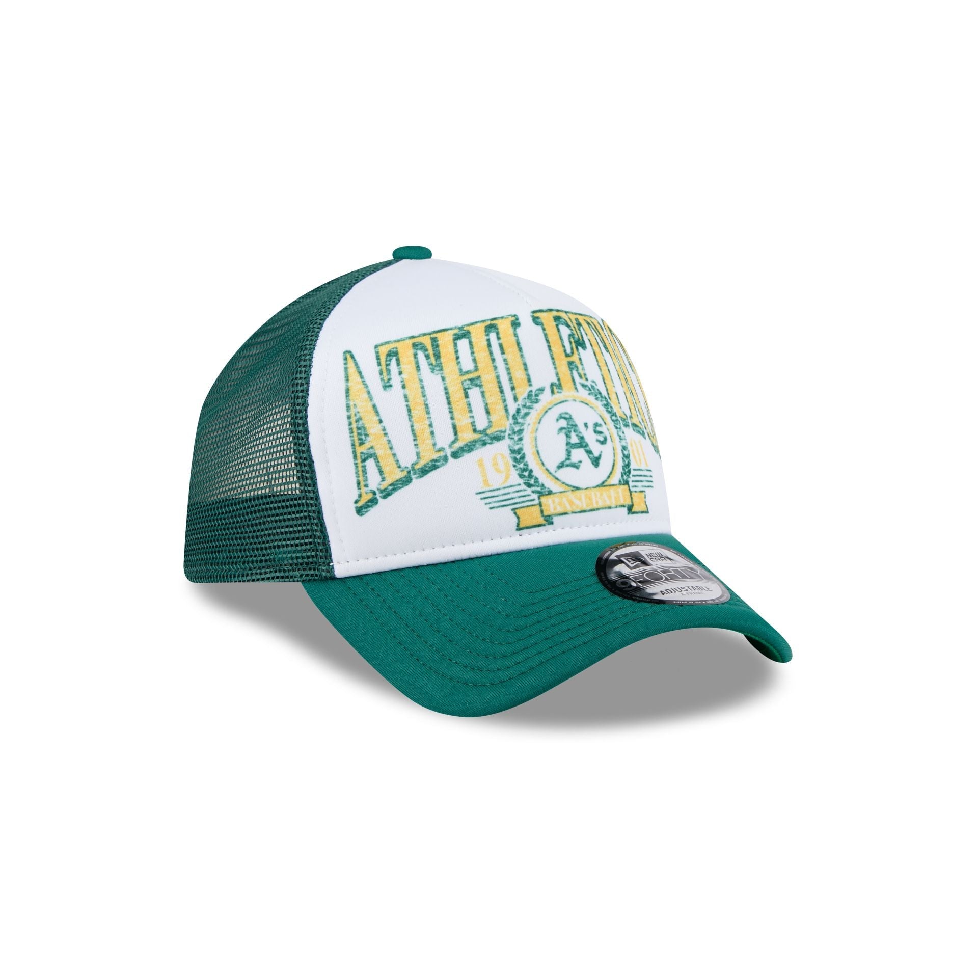 Athletics Distressed 9FORTY A-Frame Trucker Hat