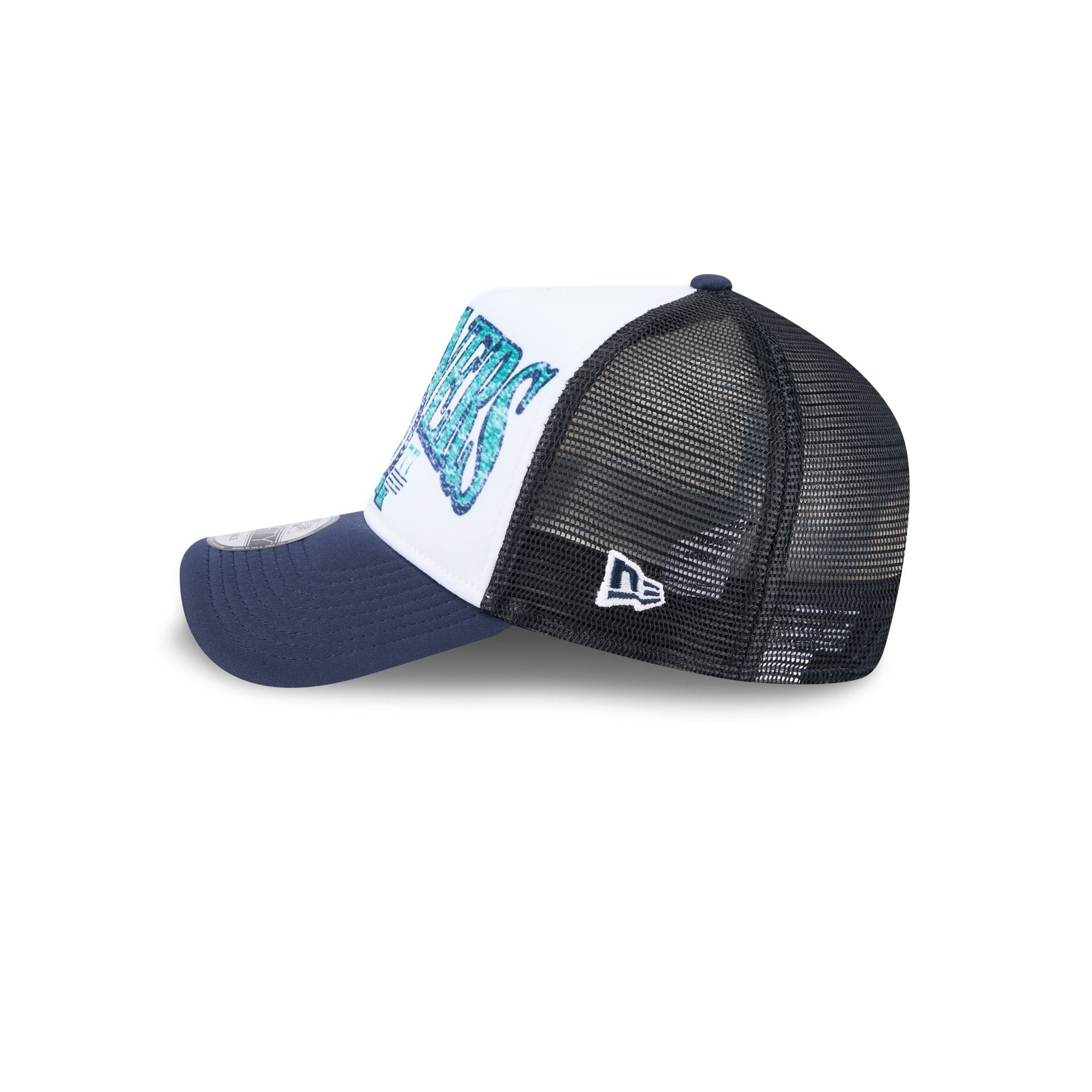 Seattle Mariners Distressed 9FORTY A-Frame Trucker Hat