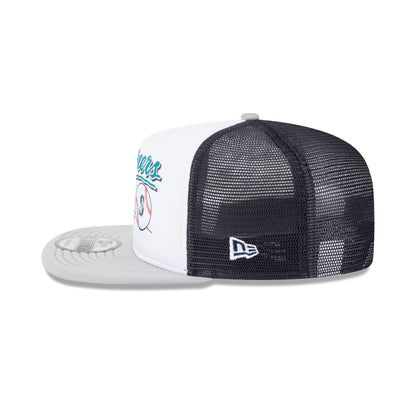 Seattle Mariners Retro Script 9FIFTY A-Frame Trucker Hat