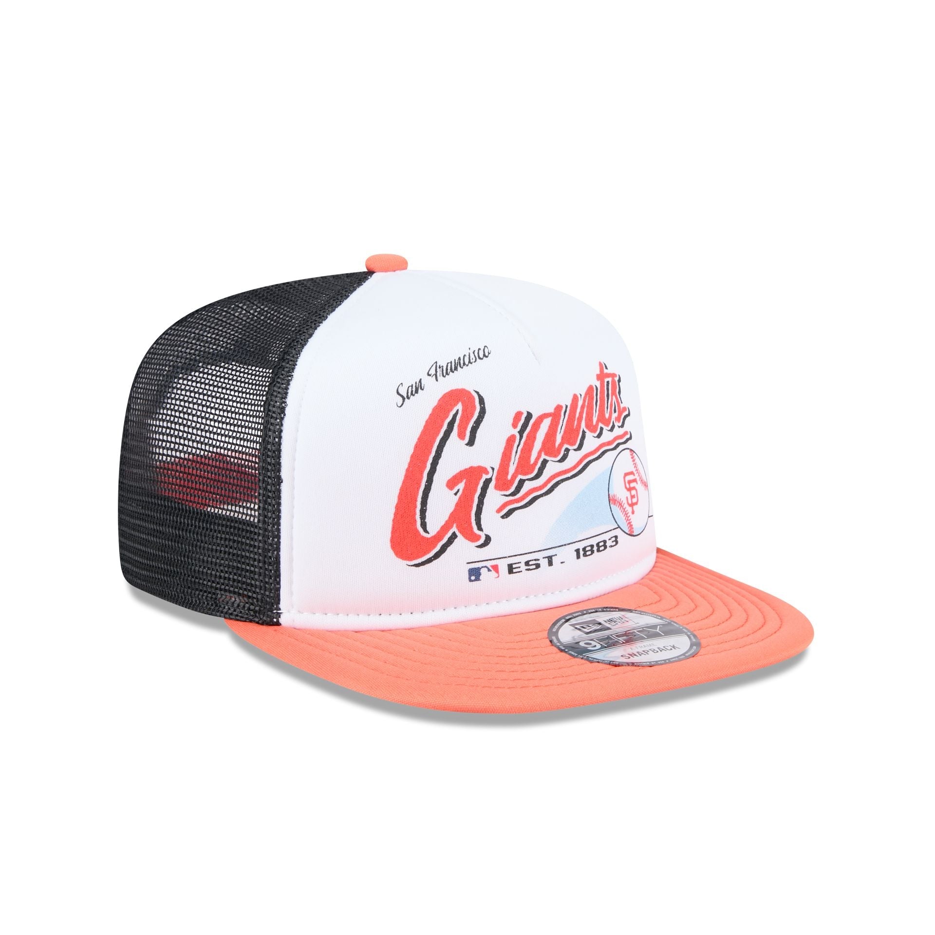 San Francisco Giants Retro Script 9FIFTY A-Frame Trucker Hat