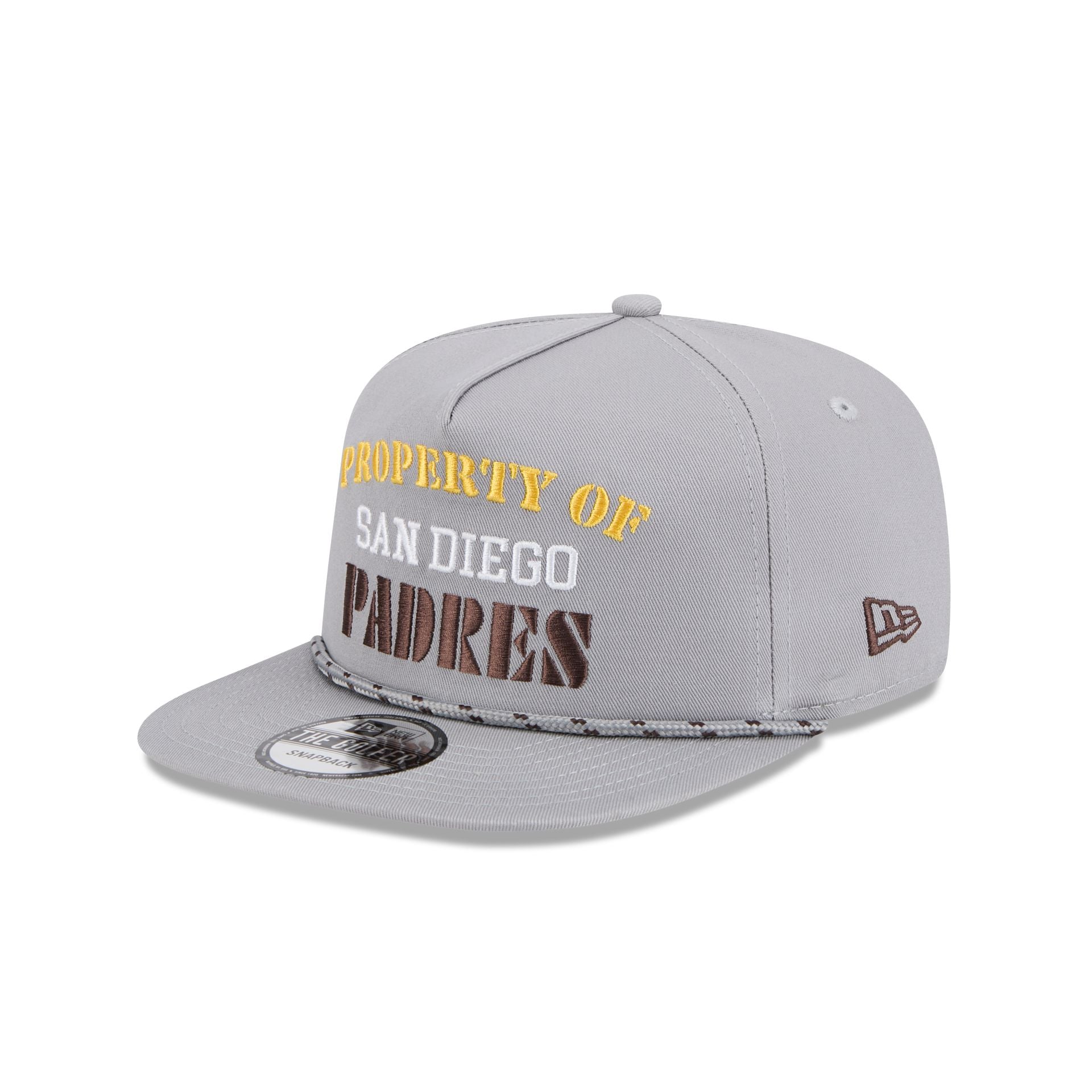 San Diego Padres Vintage Gray Rope Golfer Hat