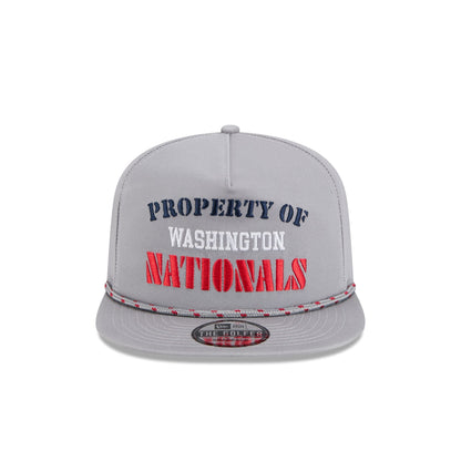 Washington Nationals Vintage Gray Rope Golfer Hat