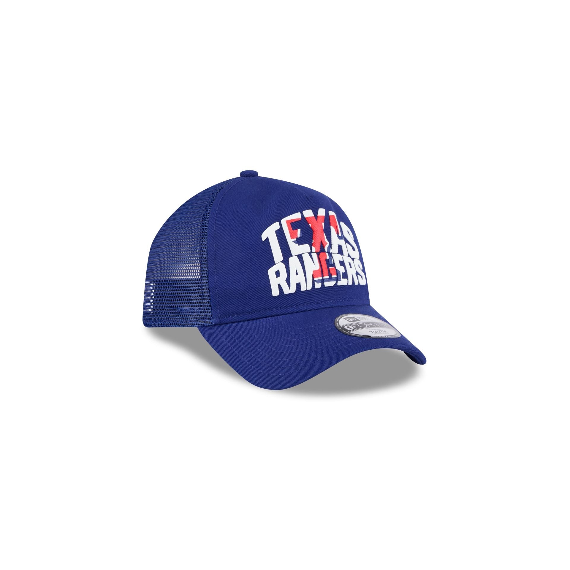 Texas Rangers Kids Chalk 9FORTY A-Frame Trucker Hat