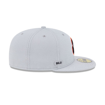 Baltimore Orioles 2025 Clubhouse Gray 59FIFTY Fitted Hat