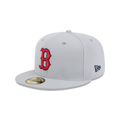 Boston Red Sox 2025 Clubhouse Gray 59FIFTY Fitted Hat