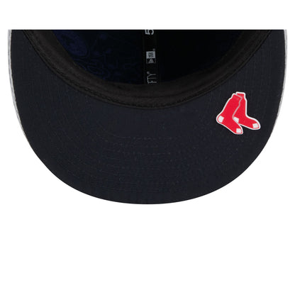 Boston Red Sox 2025 Clubhouse Gray 59FIFTY Fitted Hat