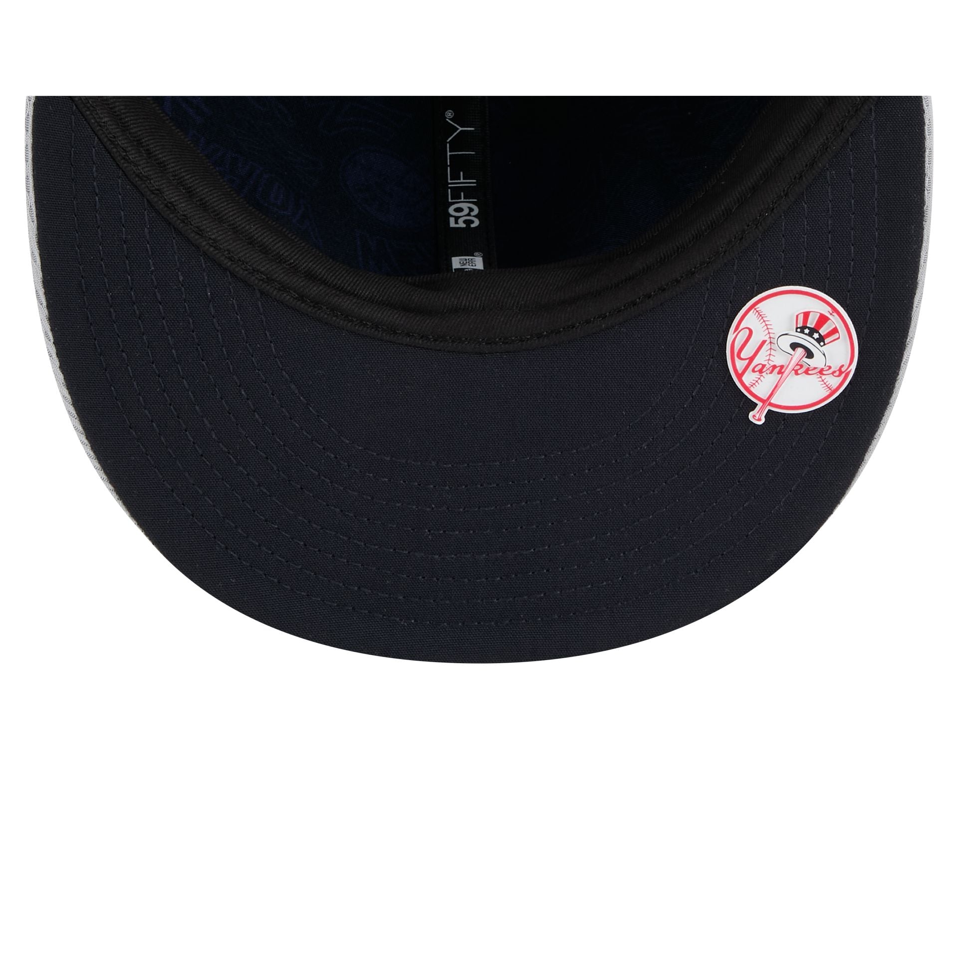 New York Yankees 2025 Clubhouse Gray 59FIFTY Fitted Hat