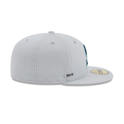 Seattle Mariners 2025 Clubhouse Gray 59FIFTY Fitted Hat