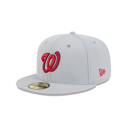 Washington Nationals 2025 Clubhouse Gray 59FIFTY Fitted Hat
