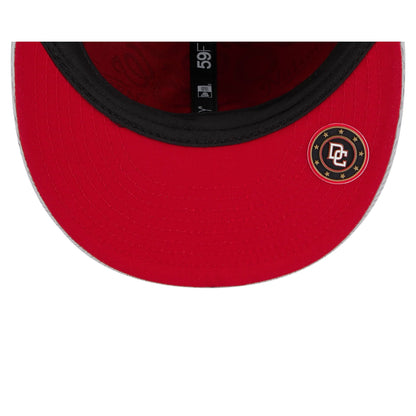 Washington Nationals 2025 Clubhouse Gray 59FIFTY Fitted Hat