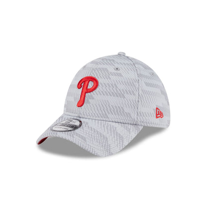 Philadelphia Phillies 2025 Clubhouse Gray 39THIRTY Stretch Fit