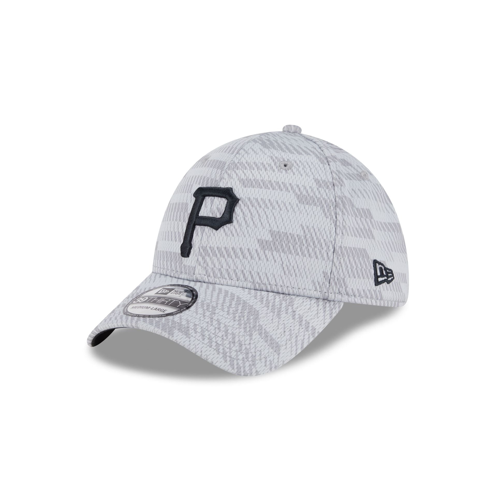Pittsburgh Pirates 2025 Clubhouse Gray 39THIRTY Stretch Fit