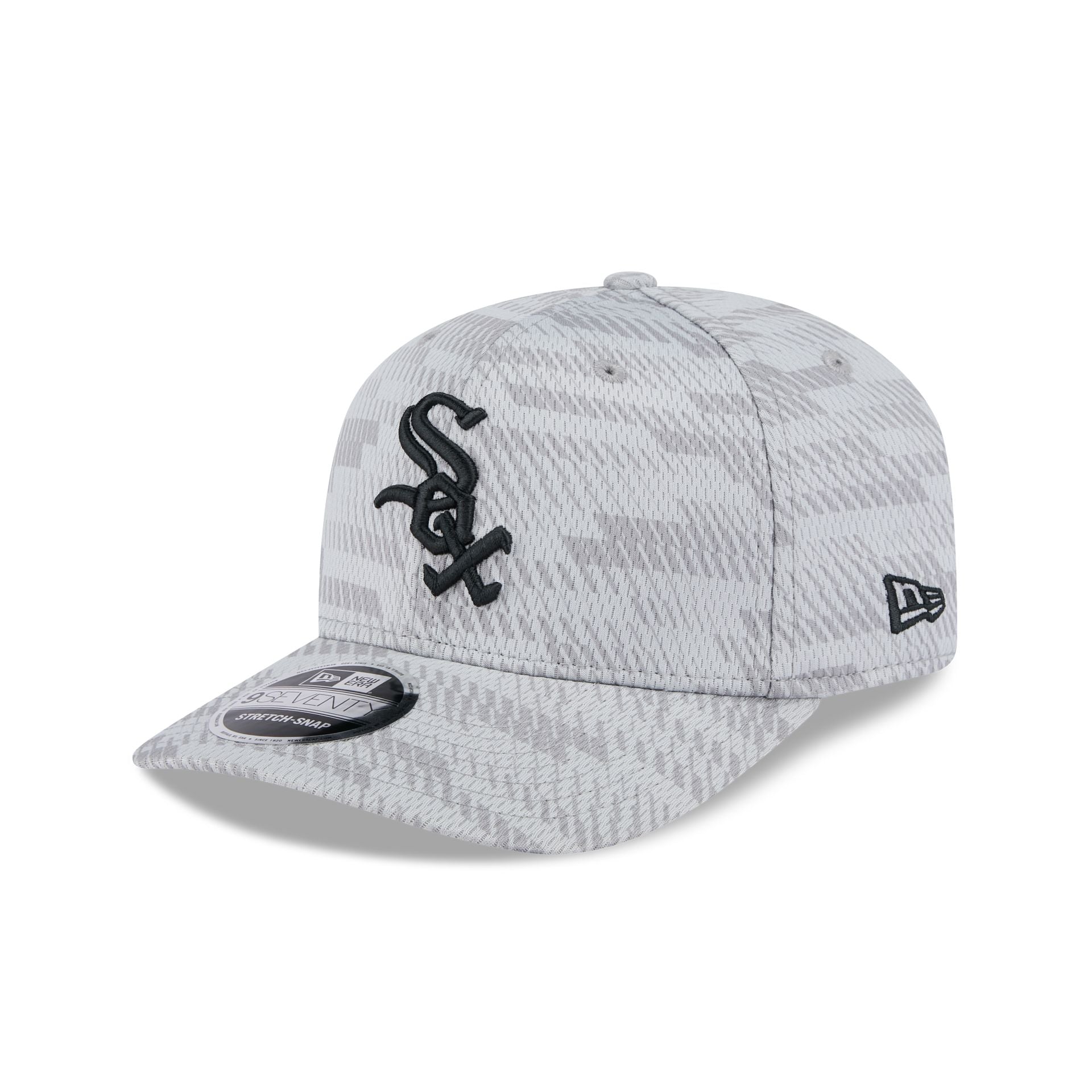 Chicago White Sox 2025 Clubhouse Gray 9SEVENTY Stretch-Snap Hat