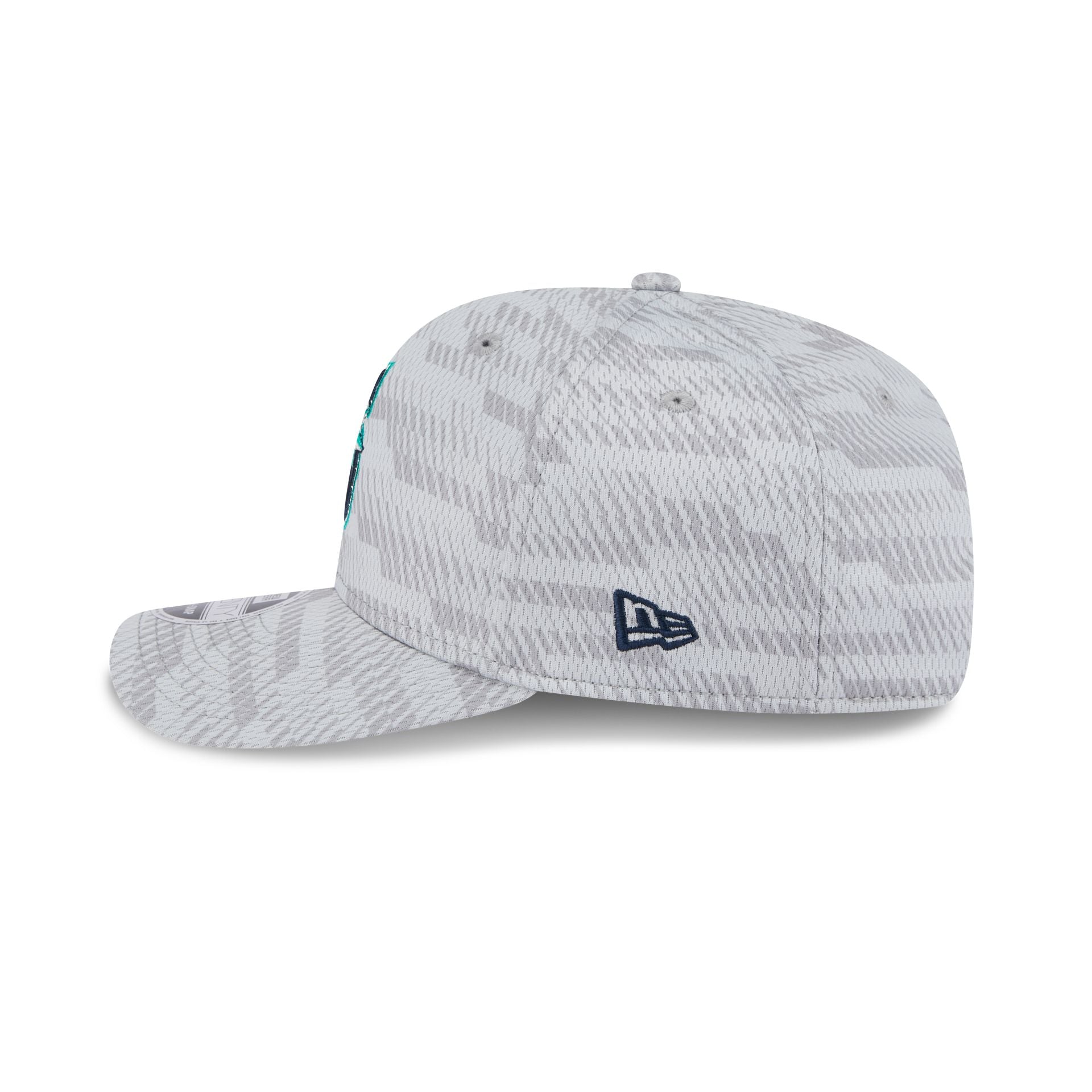 Seattle Mariners 2025 Clubhouse Gray 9SEVENTY Stretch-Snap Hat