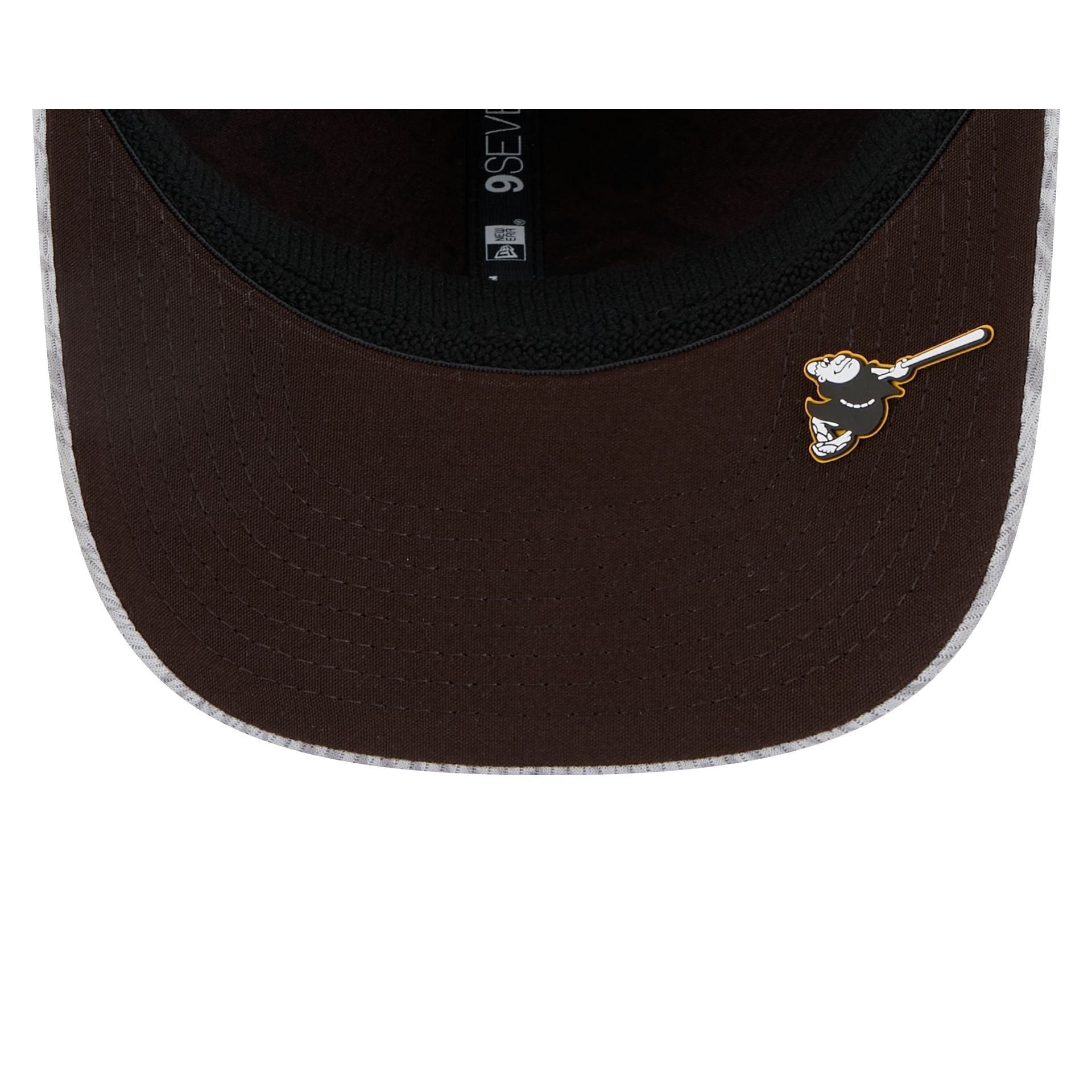 San Diego Padres 2025 Clubhouse Gray 9SEVENTY Stretch-Snap Hat